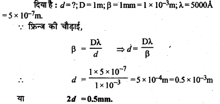 RBSE Solutions for Class 12 Physics Chapter 12 प्रकाश की प्रकृति Numeric Q 3