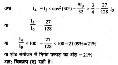 RBSE Solutions for Class 12 Physics Chapter 12 प्रकाश की प्रकृति multiple Q 15.1